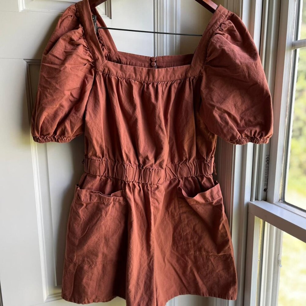 Puffed Sleeve Romper